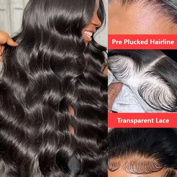 40 42 Inch 250% Wear And Go Glueless Wigs Body Wave Human Hair Wigs 13x4 13X6 Wet and Wavy HD Lace Frontal Wigs For Women