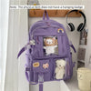 Japanese Style Backpack for Girls Korean Style Cute Kawaii Bag Campus Student Book Bag  Casual Large Capacity Laptop Bag