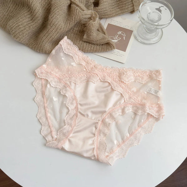 Lace Sexy Underwear Womens Panties High Waist Transparent Briefs Ropa Interior Femenina Butt-up Bikini Bottom Abdomen Breathable