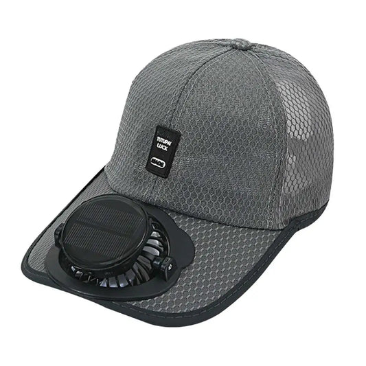 Outdoor Solar Fan Sun Hat USB Rechargeable Breathable Baseball Cap Summer Sun Protection Sunscreen Hat