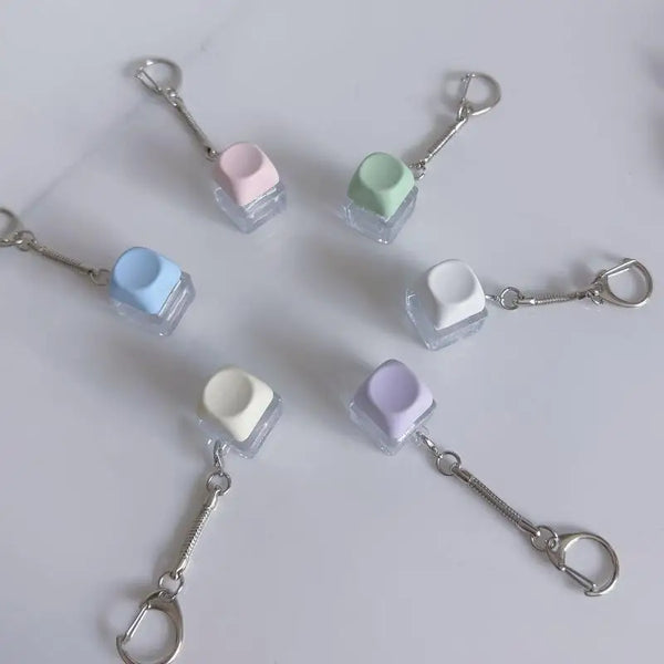 1/2 Key LED Keyboard Button  Clicker Mechanical Keyboard  Keychain For Gifts To Pass The Boring Time Stress Relief