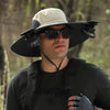 Solar Powered Cooling Fan Sun Hat Wide Brim UV Protection Bucket Hat With Dual Fans For Fishing Hiking Camping Outdoor