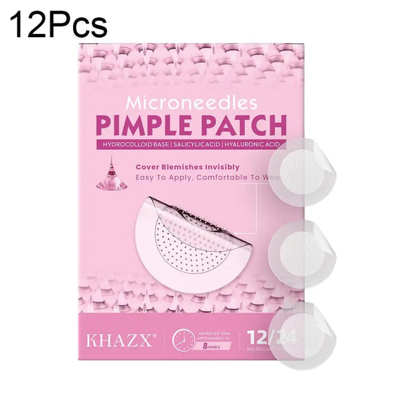 12/24PCS Micro Needle Pimple Patch Hydrocolloid Micropoint Pimple Patch For Acne & Pimples Microdart Patch Micro Dart Pimple