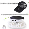 Solar Powered Cap with Fan Summer Breathable Mesh Sun Protection Outdoor Baseball Hat for Men USB Rechargeable Cooling Headwear