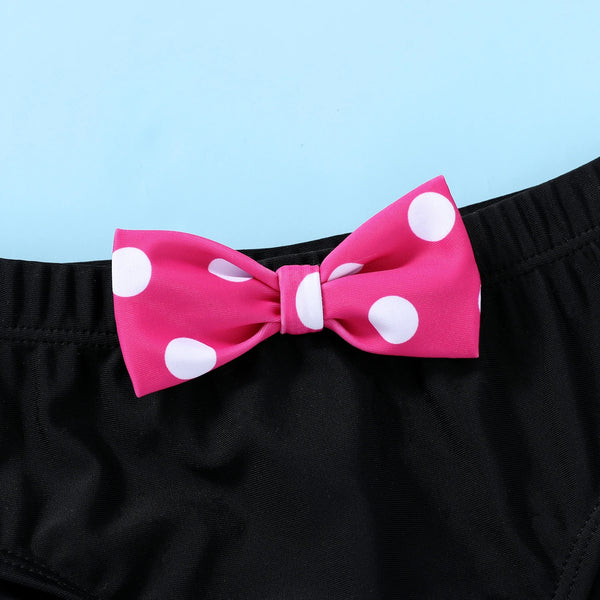 Toddler Girl Polka Dot Two Piece Swimsuit Ruffle Bikini Set Summer Pool Beach Swimwear Bathing Suit