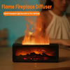 Upgraded 300ml Aroma Diffuser with 7-Color LED Flame Effect, Essential Oil Diffuser & Air Humidifier, Remote & Timer, Fragrance