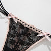 1pcs Lace Bow Panties Sexy Female Lingerie Daily Wear Home Wear Solid Underwear Women Low Waist Panties Breathable Трусы Женские
