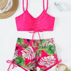 Drawstring Front Shorts Bikinis 2026 High Waist Swimsuit Women Swimwear Female Bathers Bathing Swimming Swim Suit Beachwear