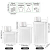 Detergent Powder Storage Box Refillable Airtight Laundry Detergent Dispenser Softener Bleach Storage Container with Lids