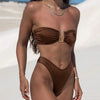 Bandeau Bikini Swimsuit Women 2026 Two-piece Swimwear Thong Bikinis Sets Female Bathing Suit Push Up Monokini Beach Wear Biquini