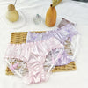 Women's Lace Satin Panties Sexy Low-Rise Briefs with Tassel Bow Transparent Breathable Cute Transparent Princess Thin Underwear