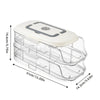 Multi-layer Fridge Egg Storage Box Shelf Automatic Rolling Eggs Holder Rack Ladder Style Refrigerator Eggs Dispenser Organizer