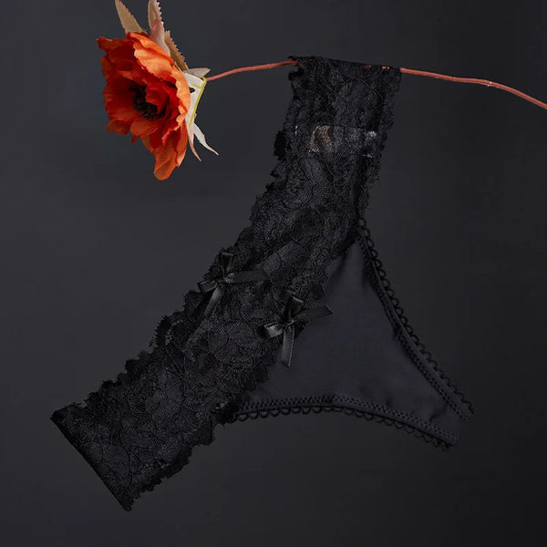 Women Sexy Lace Panties Low-Waist Briefs Thong Female Summer Underwear G String Breathable Lingerie Embroidery Intimates