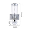 Kitchen Storage Food Organizer Wall Mounted Dry Food Cereal Dispenser Snack Grain Plastic Storage Container Box Rack for Home