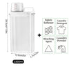 Detergent Powder Storage Box Refillable Airtight Laundry Detergent Dispenser Softener Bleach Storage Container with Lids