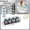Lighting LED Keyboard Keychain Fidget Toys Clicker Sensory Toy Stress Relief  for Keyboard Keychain Fidget Gadget for Adults toy