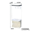 Kitchen Storage Food Organizer Wall Mounted Dry Food Cereal Dispenser Snack Grain Plastic Storage Container Box Rack for Home