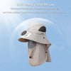 Men Fan Hat With Solar Panel Wide-Brimmed Shawl Fishing Hat Solar USB Charging UV-Protection Outdoor Hat