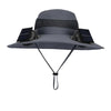 Mens Quick Dry Bucket Hat Large Size Sun Hat with Solar Powered Fan USB Rechargeable for Outdoor Hiking Camping Fishing Activity