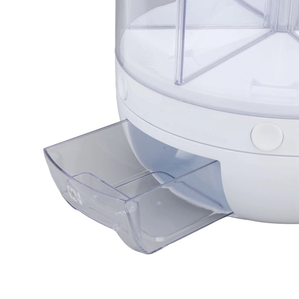 6 Grids Grain Dispenser Rotation Grain Storage Tank Insect Proof Grain Sealed Container For Home Kitchen