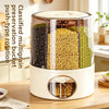 Rotary Rice Bucket Household Grains Storage Box Insect-Proof Moisture-Proof Sealed Rice Storage Tank