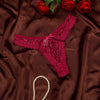 Women's Panties Sexy Low-Waist sexy lingerie Lingerie Breathable Briefs Soft Comfortable Panty Breathable Thong Lace Trim