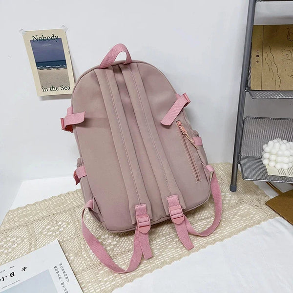 Japanese Style Backpack for Girls Korean Style Cute Kawaii Bag Campus Student Book Bag  Casual Large Capacity Laptop Bag
