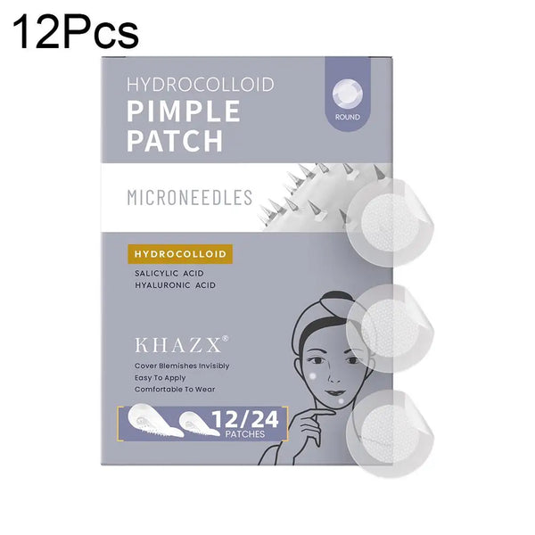 12/24PCS Micro Needle Pimple Patch Hydrocolloid Micropoint Pimple Patch For Acne & Pimples Microdart Patch Micro Dart Pimple