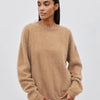 Blubelle Women's Autumn Winter Solid Color Knit Sweater O-Neck Long Sleeve Loose Fit Casual Relaxed Fashion Pullovers