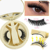 No Glue Needed False Magnetic Eyelashes Set with Tweezers Reusable Magnetic Fake Eyelash Natural Fluffy Faux Mink Lashes Makeup