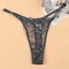Women's Lace Mini Panties Adjustable See-Through Sexy Erotic Thongs Low Waist Tight Female Bikini T Underpants Soft Breathable