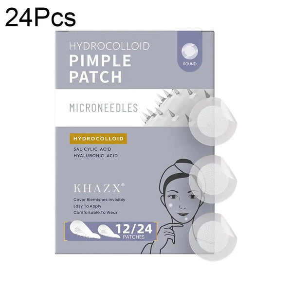 12/24PCS Micro Needle Pimple Patch Hydrocolloid Micropoint Pimple Patch For Acne & Pimples Microdart Patch Micro Dart Pimple