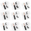 1/3/4 Pairs Magnetic Eyelashes Kit Waterproof Liquid Eyeliner Tweezers Soft Faux Cils Fluffy False Eyelashes Makeup Set Tool Hot