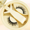 No Glue Needed False Magnetic Eyelashes Set with Tweezers Reusable Magnetic Fake Eyelash Natural Fluffy Faux Mink Lashes Makeup