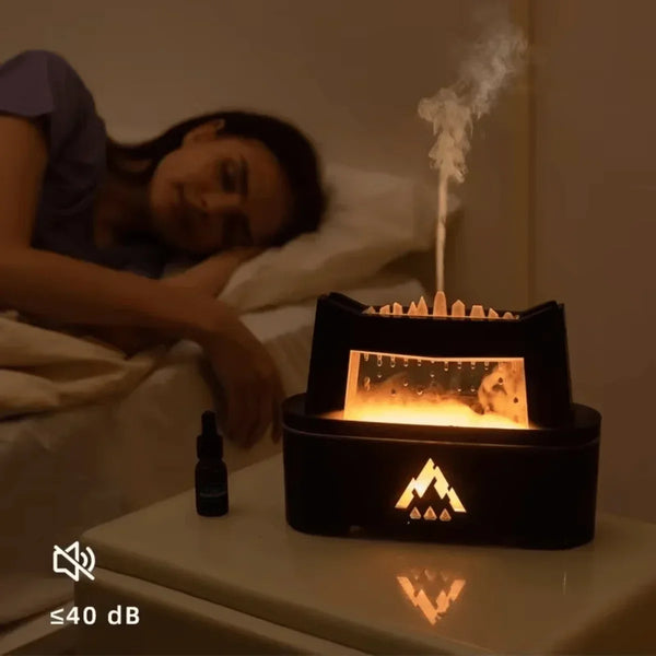 Water droplet rain sound aromatherapy diffusion humidifier, 300ML flame  diffuser suitable for bedrooms, yoga studios provide so