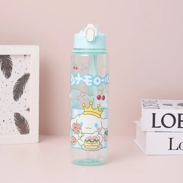 Pink Hello Kitty 800Ml Water Bottle Kuromi Melody Anime Design Large Capacity Pop-Up Straw Leakproof Outdoor Sport Gifts