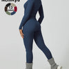 Two-Piece Set Women'S Patchwork High Elastic Soft round Neck Flat Shoulder Long Sleeve Slim Fit Beautiful Hip Tight Pants Yoga Clothes Suit Workout Running Clothes Four Seasons Outdoor Running Cycling Hiking Walking Shopping Fashion Suit Gym