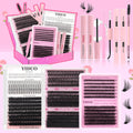 Individual False Eyelashes Kit / 240Pcs/Box