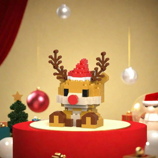 Mikropartikel, Weihnachtsmann- und Rentier-Schneemann-Design, DIY Kreatives Bausteinmodellspielzeug & Desktop-Dekoration für Zuhause & Büro #GLOBAL PICKS