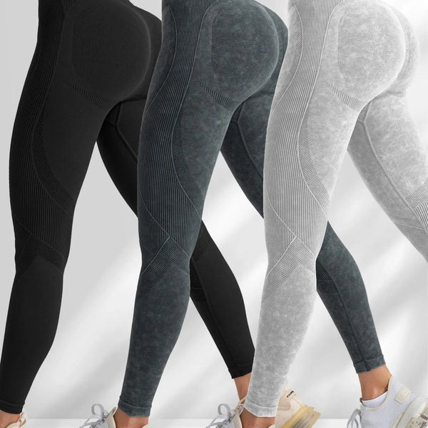Women'S Solid Sports High Stretch Leggings, Ladies Sportswear, Workout Gym Leggings, Fitness Yoga Pants for Women, Plain Leggings