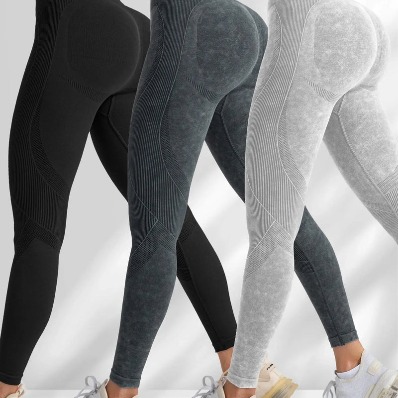Women'S Solid Sports High Stretch Leggings, Ladies Sportswear, Workout Gym Leggings, Fitness Yoga Pants for Women, Plain Leggings